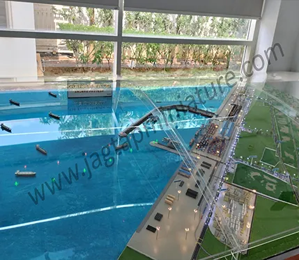 Detailed 3D scale model of Kakinada Gateway Port created by a trusted 3D Scale Model Company
