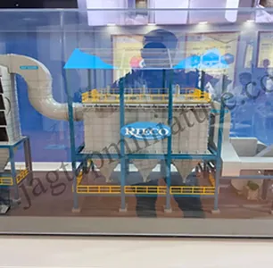 3D scale model of industrial heat exchanger by expert 3D scale model company